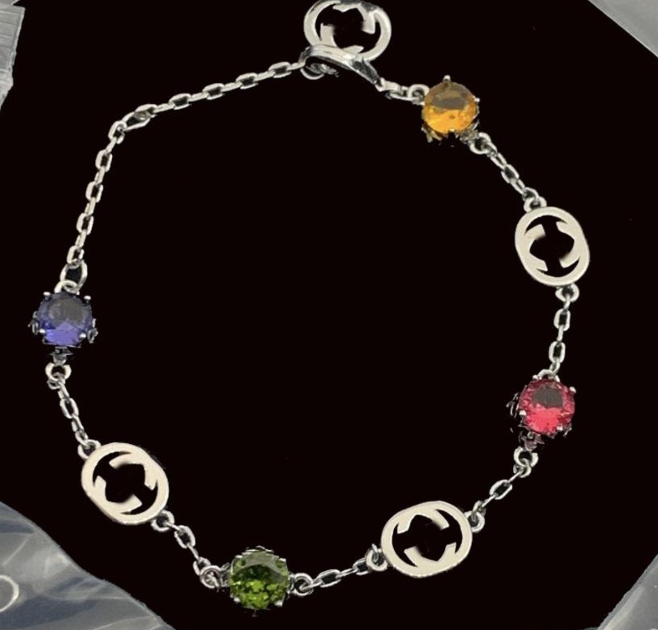 Vintage Luxury Colorful Crystal Bracelet for Women