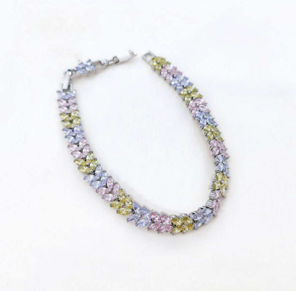 Luxury Leaf Crystal Bracelet for Women
