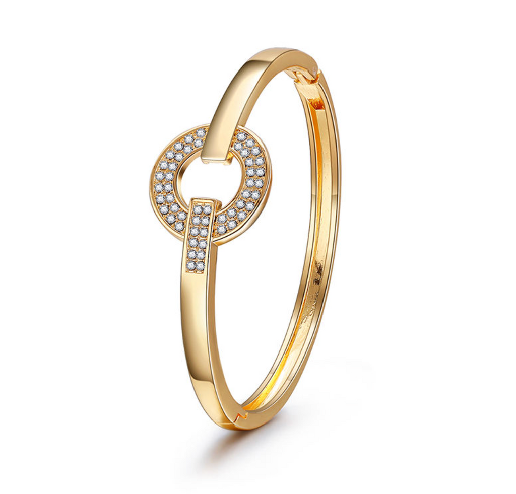 Luxury Belt-Shaped Zircon Bracelet for Women