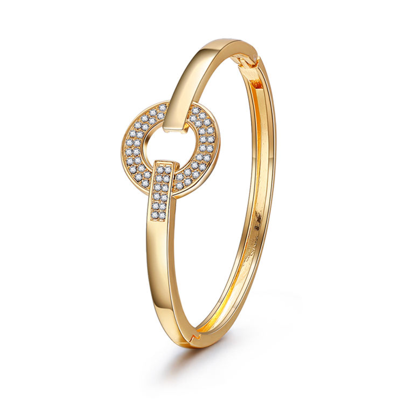 Luxury Belt-Shaped Zircon Bracelet for Women